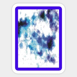 Blue Abstract Sticker